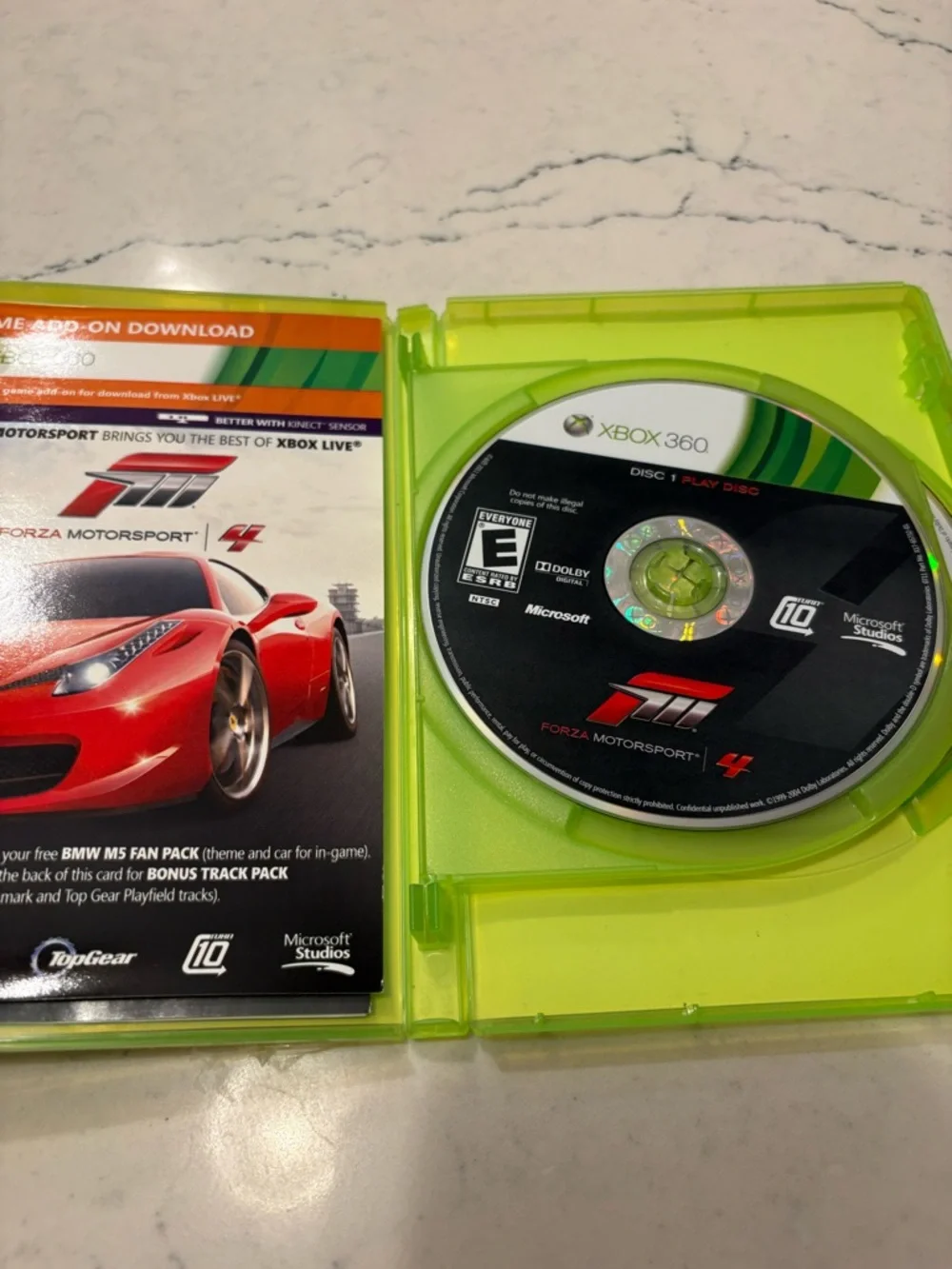 Forza Motorsport 4 (Microsoft Xbox 360, 2011) Complete w/ Manual - 2 Disc Set